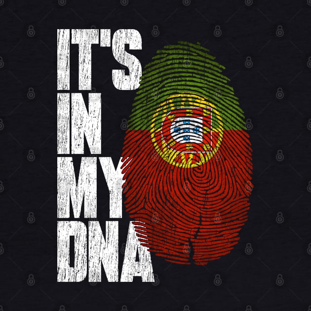 It's In My DNA Portuguese Shirt Proud Hispanic Gift Portugal Flag by heart teeshirt